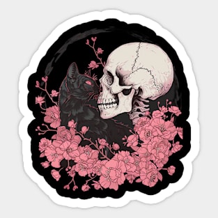 Cat Skull Jewelry Sticker